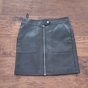Black Leather Skirt